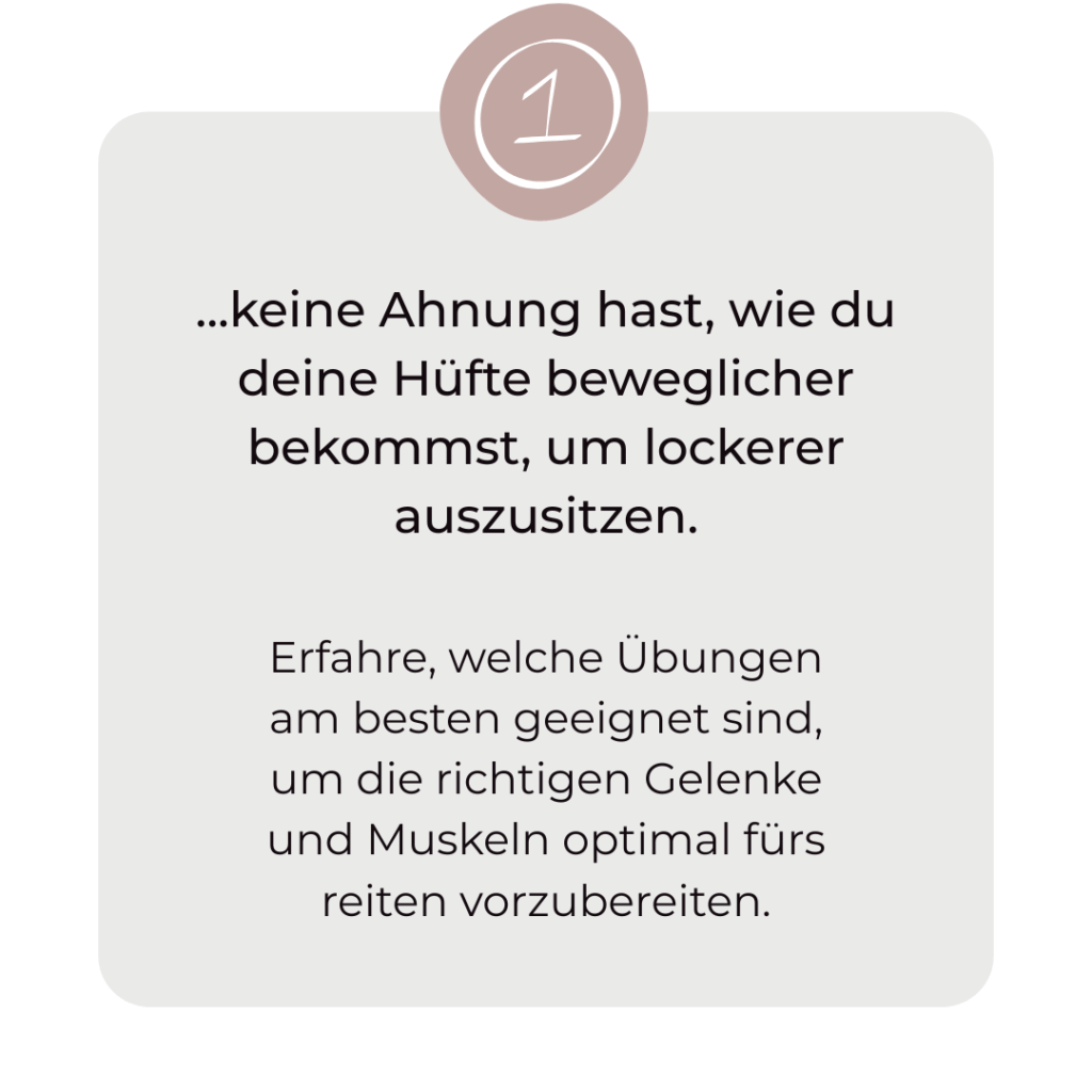 lockere Reiterhüfte